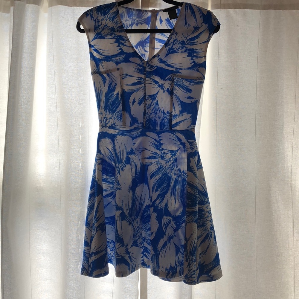 Aqua floral dress